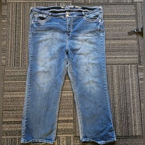 WALLFLOWER-Plus Size Blue Jeans (short)